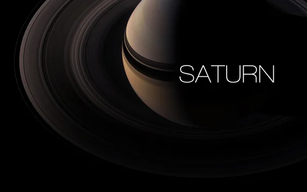 Saturn - High resolution images presents planets of the solar system. This image elements furnished by NASA. — Stock Photo, Image