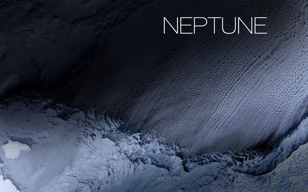 Neptunus - högupplösta bilder presenterar planeterna i solsystemet. Denna bildelement från Nasa. — Stockfoto