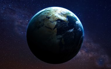 Dünya'dan alan. NASA tarafından döşenmiş bu görüntü öğelerini.