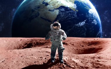 Cesur astronot, Mars uzay yürüyüşü. NASA tarafından döşenmiş bu görüntü öğelerini.