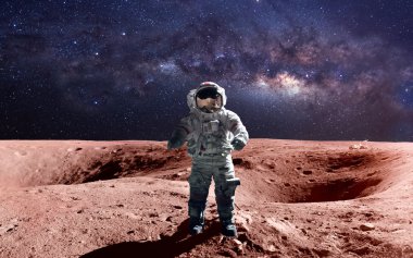 Cesur astronot, Mars uzay yürüyüşü. NASA tarafından döşenmiş bu görüntü öğelerini.
