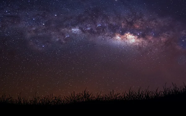 Fondo de espacio infinito con vía láctea. Esta imagen elementos proporcionados por la NASA . — Foto de Stock