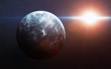 Dokuzuncu gezegen Güneş Sistemi'nin açıldı. Yeni gaz devi. Nasa tarafından döşenmiş bu görüntü unsurları