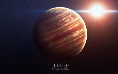 Jupiter - High resolution images presents planets of the solar system. This image elements furnished by NASA. clipart