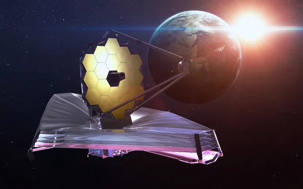 James Webb Space Telescope. Tento obrázek prvků poskytovaných Nasa — Stock fotografie