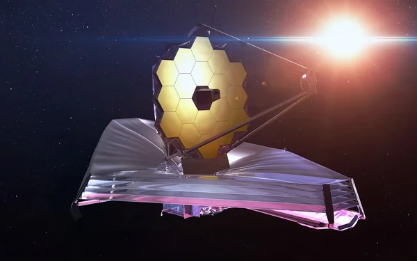Telescopio spaziale James Webb. Questo elemento immagine fornito dalla NASA — Foto Stock
