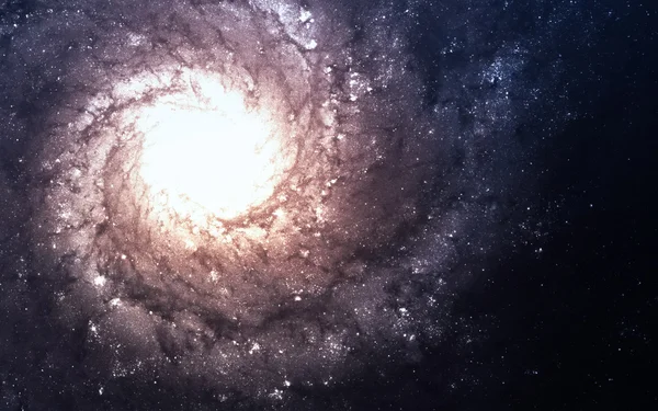 Galaxie ve vesmíru a zářící tajemný vesmír. Prvky tohoto obrazu, které Nasa — Stock fotografie