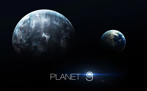 Il nono pianeta del sistema solare si è aperto. Un nuovo gigante gassoso. Elementi di questa immagine forniti dalla NASA — Foto Stock