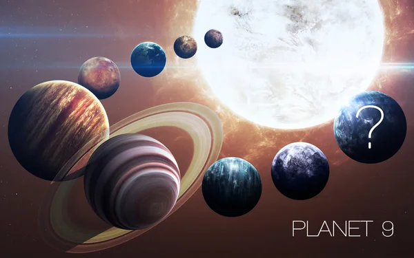 Ninth planet of the solar system opened. New gas giant. Elements of this image furnished by NASA — Stock Photo, Image