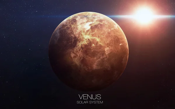 Venus - Imagini de înaltă rezoluție prezintă planete ale sistemului solar. Aceste elemente de imagine furnizate de NASA . — Fotografie, imagine de stoc