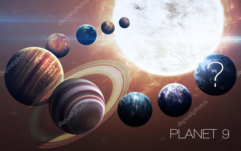 Ninth planet of the solar system opened. New gas giant. Elements of this image furnished by NASA