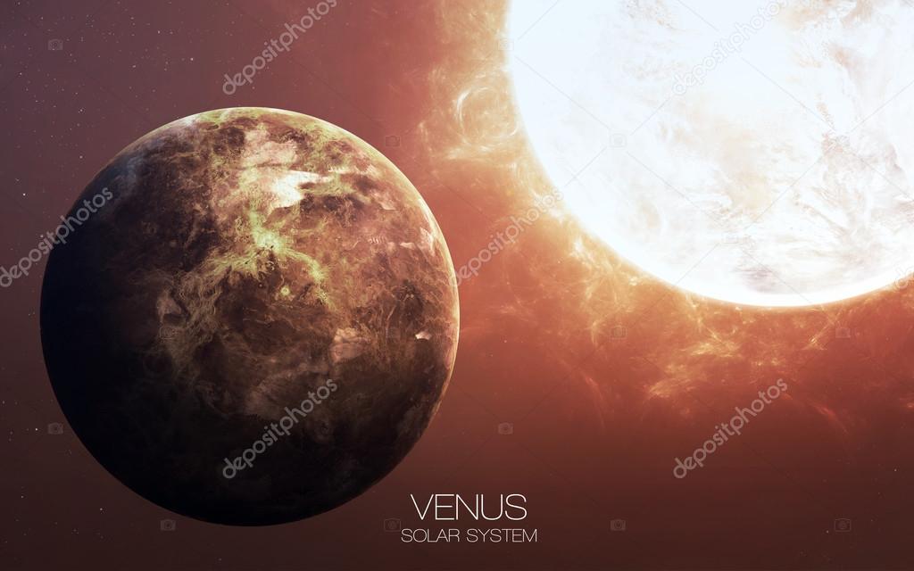 Venus - High resolution images presents planets of the solar system. This image elements furnished by NASA.