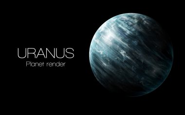 Uranüs - Yüksek çözünürlüklü 3D görüntüler güneş sistemindeki gezegenleri sunar. NASA tarafından desteklenen bu görüntü ögeleri.