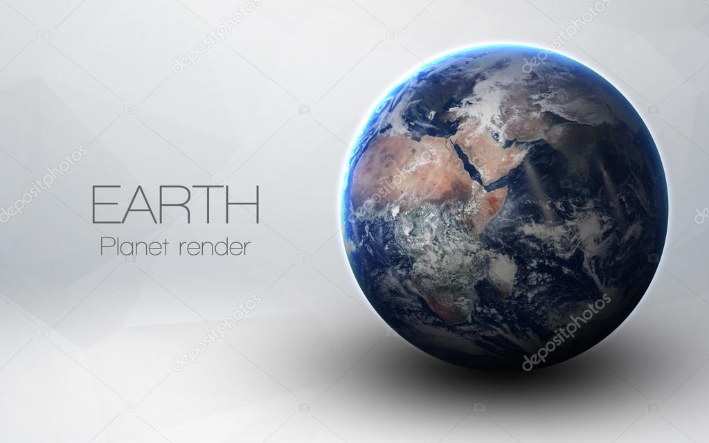 Earth - High resolution 3D images presents planets of the solar system. This image elements furnished by NASA.