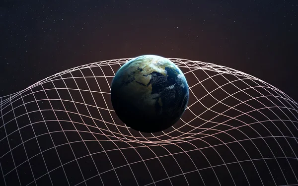 Gravitational Waves illustration. This image elements furnished by NASA — стокове фото
