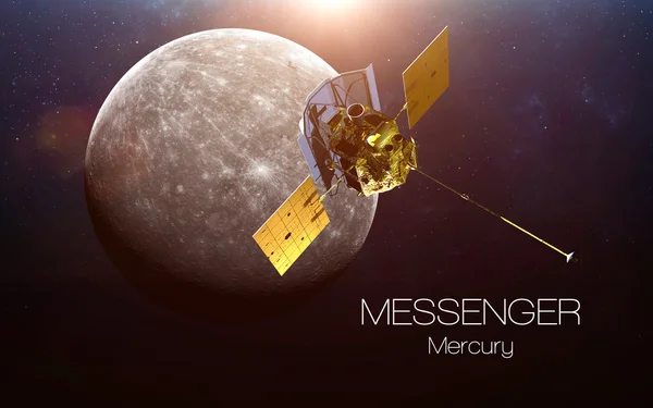 Mercury - Messenger spacecraft. This image elements furnished by NASA. — Stock Photo, Image