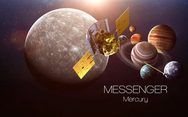 Mercury - Messenger spacecraft. This image elements furnished by NASA. — стокове фото