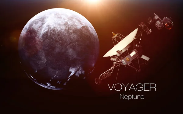 Neptune - Voyager spacecraft. This image elements furnished by NASA. — стокове фото