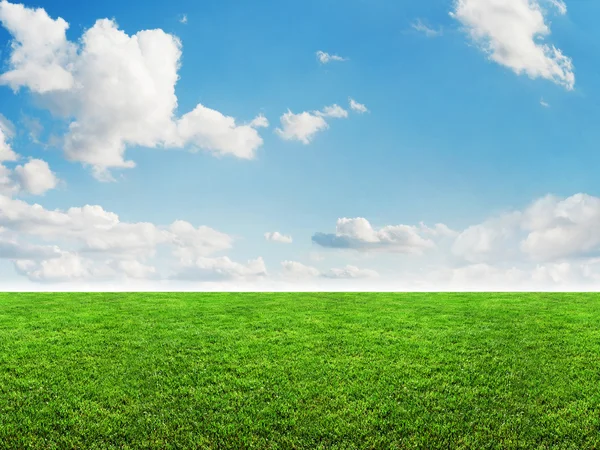 Grüne Graswolken — Stockfoto