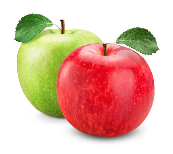 Manzana rojo verde — Foto de Stock