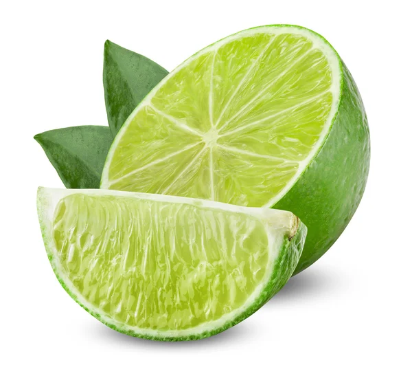 Lime with half — Stock Photo, Image