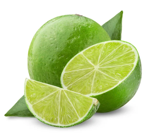 Lime with half — Stock Photo, Image