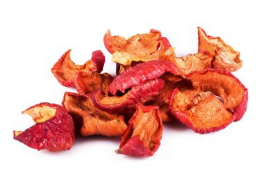 Kurutulmuş kırmızı elmalar