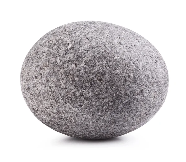 Round gray stone isolated — Stock Photo, Image