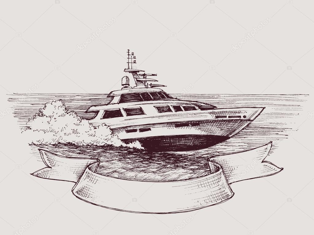 Vector speed boat Stock Vector by ©Danussa 118517760