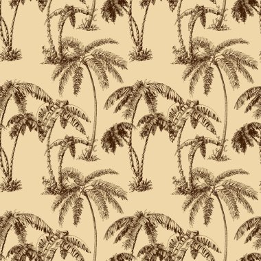palmiye ağaçları seamless modeli