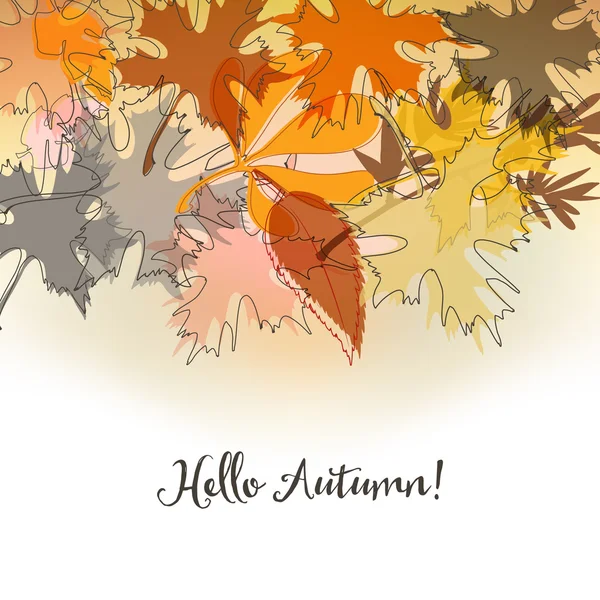 Autumn background — Stock Vector