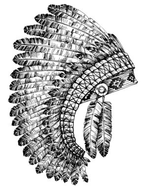 Kızılderili tüy headdress