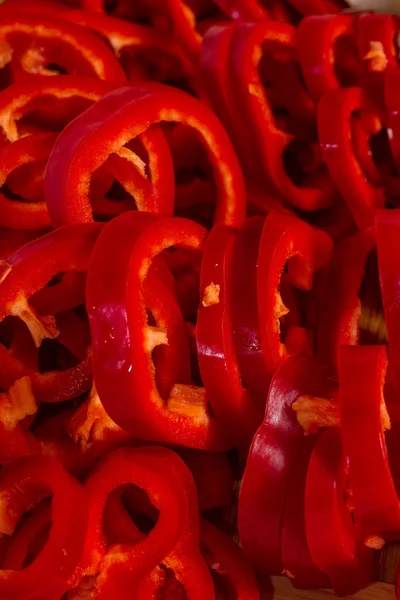 Röd paprika grönsaker isolerade — Stockfoto