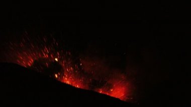 Tungurahua volkan Erüpsiyonu duruşunda gece sonra şaşırtıcı