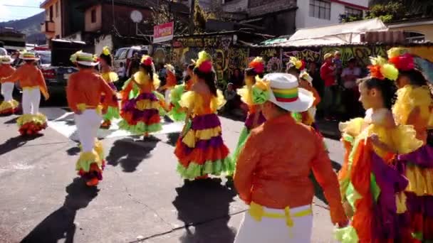 Sagrado Corazon 100Th Aniversario En Banos De Agua Santa Ecuador — Vídeos de Stock