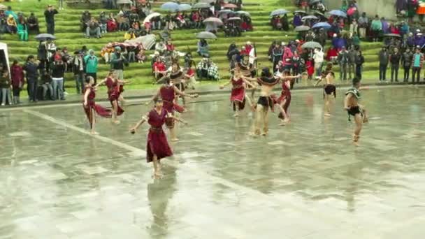 Festiwal Inti RAYMI w Ingapirca Ekwador — Wideo stockowe