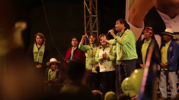 Rafael Correa toespraak deel 5 — Stockvideo