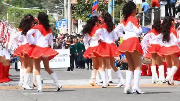 Banos De Agua Santa Parade Part 10 — Stock Video