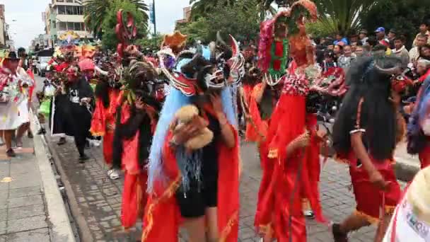 Diabladas De Pillaro Parte 2 — Vídeo de Stock