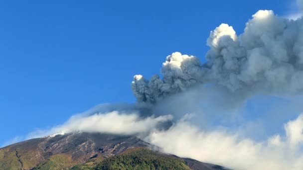 Eruzione del vulcano Tungurahua — Video Stock