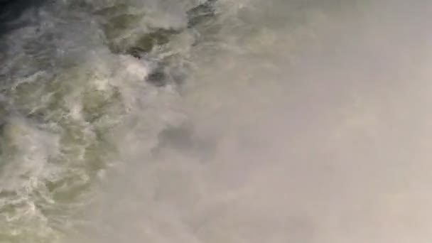 Turbulenter Fluss am Pailon del Diablo — Stockvideo