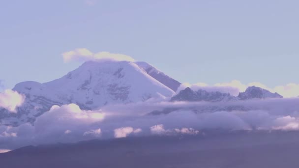 钦博拉索火山日落时间流逝 — 图库视频影像