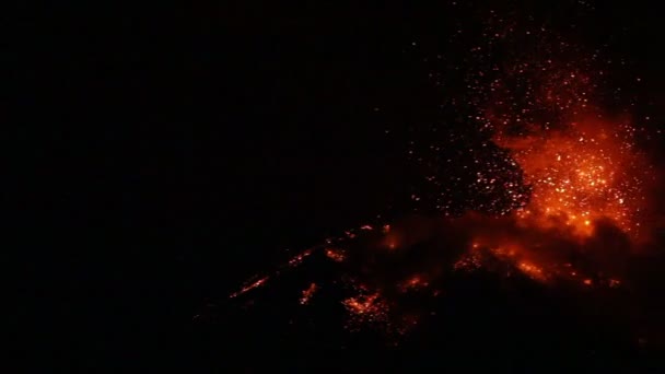 Panning Over Tungurahua — Stock Video