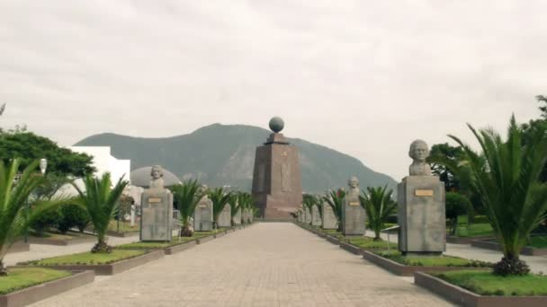 Monumento al Centro del Mundo — Vídeo de stock