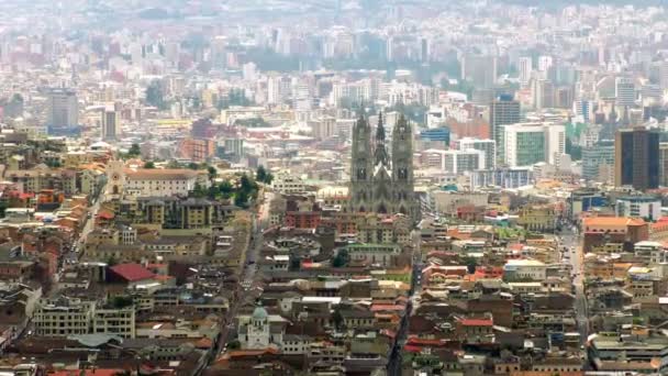 Historisches Zentrum von quito — Stockvideo