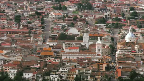 Historische centrum van Cuenca — Stockvideo