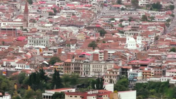 Historische centrum van Cuenca — Stockvideo