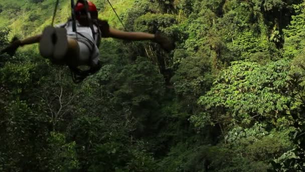 Puntzan Canopy Banos De Agua Santa — Stock Video