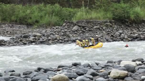 Whitewater River Rafting — Stock Video