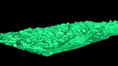Ekvador And Dağları Yüksek Tanımlı İnsansız Hava Aracı Taraması 'nda Kırsal Görüntünün Dijital Yükseklik Modeli ya da Dem ve Ortorektifleştirilmiş Görünümü